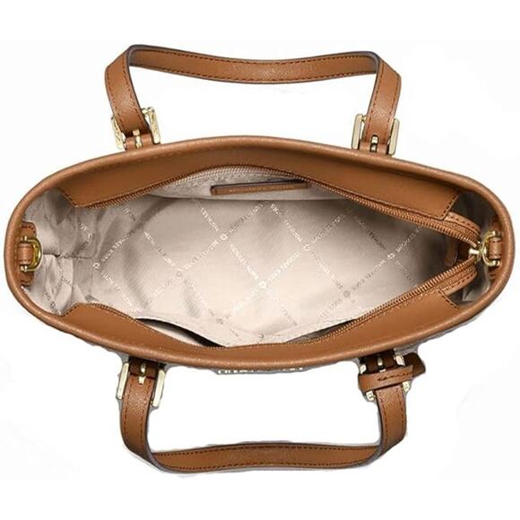 NWT Michael Kors Womens Carry All, Sapphire  Brown Sig -OS - Picture 4 of 4